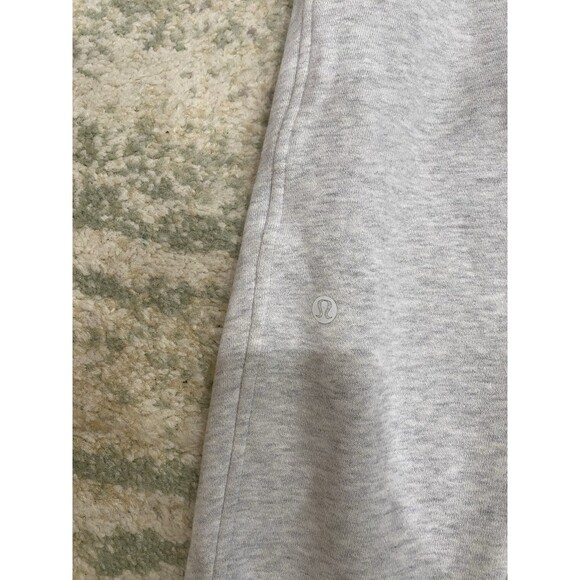 Lululemon Scuba Jogger Pants Sz 2 Light Gray High Rise Fleece Athletic Comfy - Picture 6 of 6